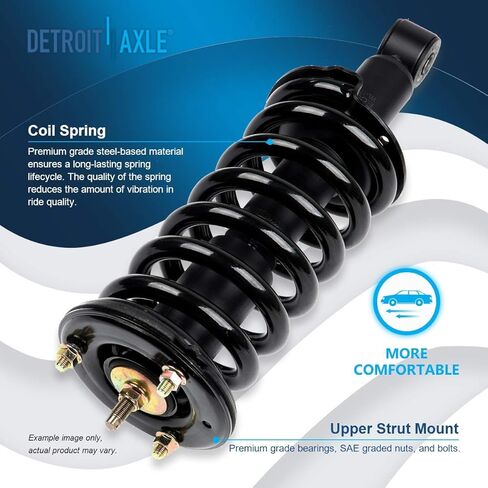 Detroit Axle - 4WD 2 الدعامات الأمامية لنيسان Titan Pathfinder Armada Infiniti QX56 دعامات كاملة مع Coil Springs استبدال سريع تثبيت صدمة جاهزة in Saudi Arabia
