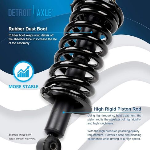 Detroit Axle - 4WD 2 الدعامات الأمامية لنيسان Titan Pathfinder Armada Infiniti QX56 دعامات كاملة مع Coil Springs استبدال سريع تثبيت صدمة جاهزة in Saudi Arabia
