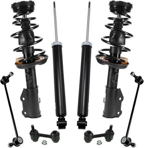 Detroit Axle - 8pc Struts Shocks Kit لعام 2013 2014 2015 Chevy Malibu 2016 Malibu Limited ، 2 دعامات أمامية مع امتصاصات الصدمات الخلفية 2 الربيع 2 in Saudi Arabia