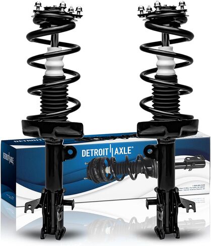Detroit Axle - 2 Front Struts for 2007-2014 Honda CR-V Complete Strut Shock with Coil Spring 2008 2009 2010 2011 2012 2013 Replacement Quick Install Ready Struts Assembly in Saudi Arabia