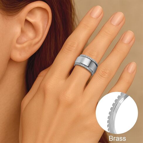 2 Pack Stacking Rings for Oura Ring Gen 4/Gen 3, Silver/14k Gold Plated White Green Pink Colorful Cubic Zirconia Oura Ring Stack, Thin Oura Stacking Ring for Women, Smart Rings Accessories in Kuwait