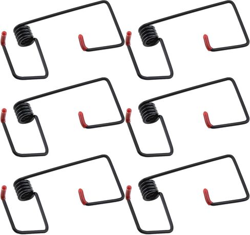 ECSiNG 6Pcs Car Windshield Wiper Arm Pressure Spring Booster Wiper Assist Spring Metal Compatible with VW Compatible with Ford Black in Saudi Arabia