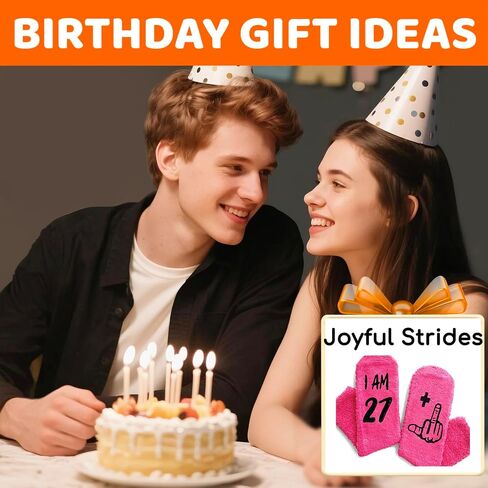 HAPPYPOP 24th Birthday Gifts Ideas Socks for Women - Socks for 24 Year Olds, Best Gifts for 24 Year Old Woman in Kuwait