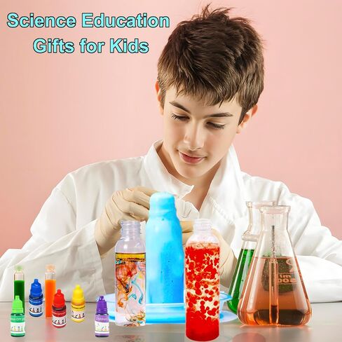 Science Kits for Kids 72+ Science Lab Experiments Erupting Volcano,Rainbow Rain,Artificial Snow Magic Chemistry Toy DIY Science Educational Learning Kit for Boys Girls in Kuwait
