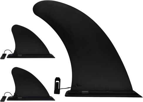 Paddle Board Fins Replacement Set of 3 (1pcs 9" & 2pcs 5"), New Material, More Durable and Non-Breaking, Detachable Quick Release Paddleboard Fin for Most ISUP, Inflatable Paddleboard in Saudi Arabia