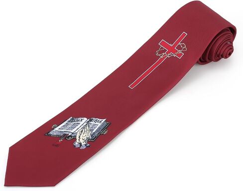 Mens Novelty Religous Necktie 3.27" (8.3CM) Christian Cross Jesus Easter Ties in Kuwait
