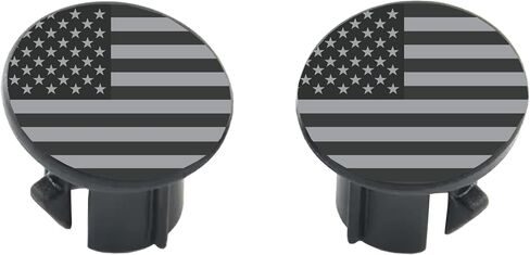 Black & Grey American flag 2024 + and Newer fairing mirror hole plugs Compatible With Harley Davidson Street Glide FLHX ape hanger upgrade. WILL NOT FIT 2023 and older STD models. in Saudi Arabia