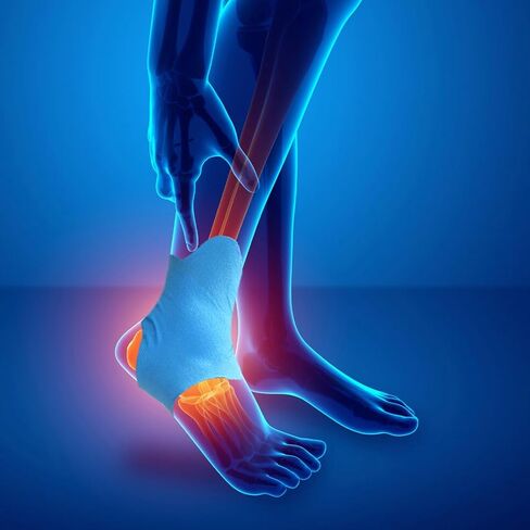 شريط علم الحركة للكاحل مقطوع مسبقًا من IEADEN، 10 قطع - شريط رياضي قطني مقاوم للماء ومرن وقابل للتنفس وخالي من اللاتكس، يوفر الدعم والثبات للعضلات - مثالي للجري والمشي لمسافات طويلة وركوب الخيل وما إلى ذلك. in Kuwait