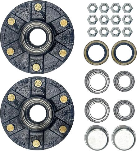 مجموعة من 2 مجموعات محور مقطورة مقطورة لمدة 3500 رطل محاور ، 6 حفرة ، 5.5 "دائرة الترباس in Kuwait