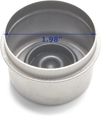 (4) 1.98 Stainless Steel Accu-Lube Boat Trailer Dust Cap Fits 4 & 5 Bolt Hubs in Saudi Arabia