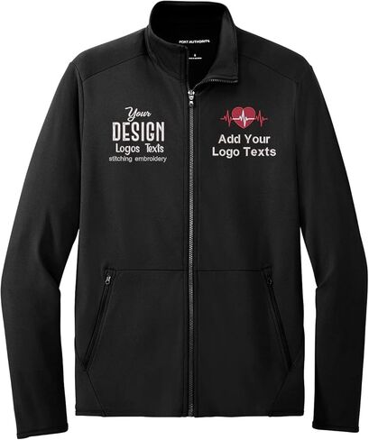 INK STITCH Men K595 Custom Personalized Embroidery Logo Texts Accord Stretch Fleece Jackets in Kuwait