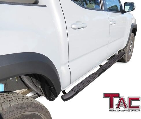 TAC Side Steps Running Boards Fit 2005-2023 Toyota Tacoma Double Cab Truck Pickup 4.25" Texture Black Side Bars Nerf Bars Off Road Accessories (2pcs) in Saudi Arabia