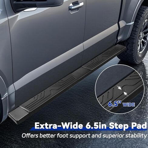 6.5 "تشغيل لوحات متوافقة مع Dodge RAM 1500 2019-2025 CREW CAB (فقط تناسب نمط الجسم الجديد) ، خطوات جانبية للشاحنة ، حانات سبيكة الألومنيوم السوداء in Kuwait