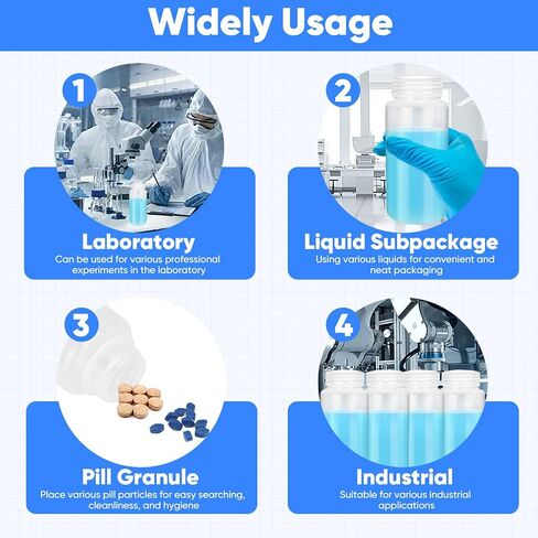 30 Pcs 8oz 250 ml Plastic Sample Bottle Wide Mouth Reagent Bottle Water Sample Bottles Lab Grade Polypropylene Bottles Containers for Laboratories Classroom in Saudi Arabia