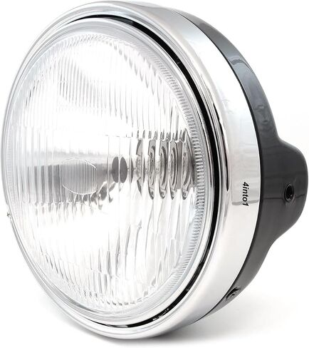 Universal 7 "Halogen Headlight Assembly - Gloss Black - Fits Honda CB450 CB500 CX500 GL500 CB550 GL650 CB750 GL1000 GOLD WING in Saudi Arabia