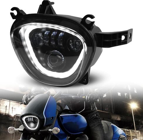 المصباح الأمامي LED لـ Suzuki M109R M90 06-19 ، مجموعة مصباح رأس Motocycle Lens Clear مع Halo Drl High Low Beam لـ Suzuki Boulevard M109R M90 Accessories 2006-2019 in Saudi Arabia