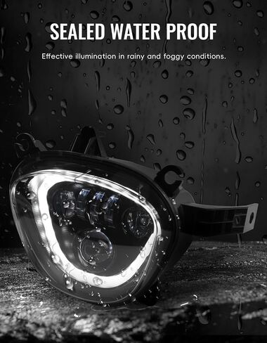 المصباح الأمامي LED لـ Suzuki M109R M90 06-19 ، مجموعة مصباح رأس Motocycle Lens Clear مع Halo Drl High Low Beam لـ Suzuki Boulevard M109R M90 Accessories 2006-2019 in Saudi Arabia