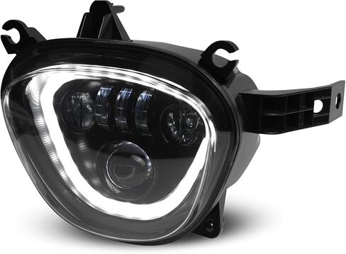 المصباح الأمامي LED لـ Suzuki M109R M90 06-19 ، مجموعة مصباح رأس Motocycle Lens Clear مع Halo Drl High Low Beam لـ Suzuki Boulevard M109R M90 Accessories 2006-2019 in Saudi Arabia