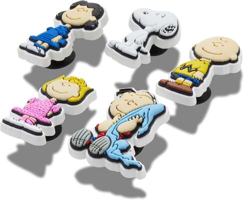 Crocs Jibbitz Charlie Brown & Snoopy Peanuts Shoe Charms, Peanuts, 5-Pack in Saudi Arabia