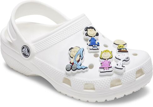 Crocs Jibbitz Charlie Brown & Snoopy Peanuts Shoe Charms, Peanuts, 5-Pack in Saudi Arabia