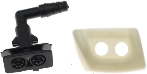 for Land for Rover Range for Rover L322 2006 2007 2008 2009 Front Bumper Headlight Head Lamp Wiper Washer Jet Sprayer DNJ500160 DNJ50017 a(Black-Right) in Kuwait