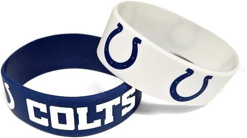 aminco NFL unisex-adult Silicone Wide Bracelet, 2-Pack in Saudi Arabia