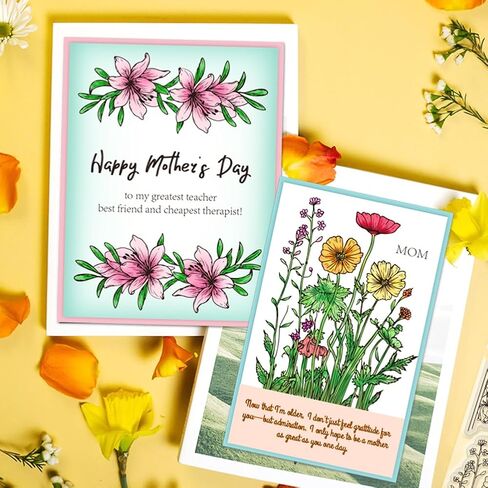 Fairies Clear Stamps for Card Making DIY Trees Silicone Stamp Butterflies Stamps Dandelion Stamps Best wishes Stamps Magic Stamps Mushroom Clear Stamps for Craft Scrapbooking Decor in Saudi Arabia