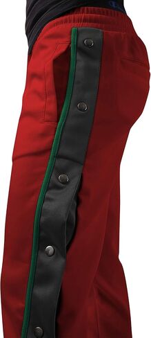 Hat and Beyond Mens Stripe Button Accent Stretch Slim Fit Track Pants in Saudi Arabia