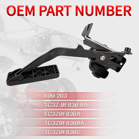 699-203 دواسة مسرع ث/الموضع مستشعر 1C3Z-9F836-BA EC3Z9F836A متوافق مع رحلة FORD F-250 F-350 F-450 F-550 Super Duty 2001-2003 in Kuwait