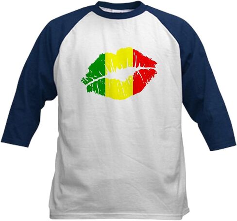 Cafepress Mali Flag Country Country Pritcher Arcestry Baseball Jersey Kids Cotton Baseball Jersey ، 3/4 Raglan Sleeve Shirt in Saudi Arabia