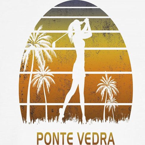 CafePress Retro Ponte Vedra Women's Golf Baseball Jersey Kids Cotton Baseball Jersey, 3/4 Raglan Sleeve Shirt in Saudi Arabia