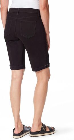 Gloria Vanderbilt Women's Mid Rise Feminine Cut Bermuda Short, Zermatt Whiskers, 14 Petite in Saudi Arabia