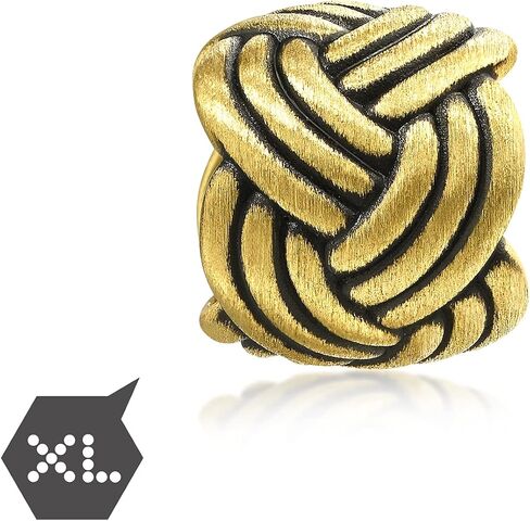 Sang Sang Sang 999 24K Solid Gold Gold Noir Sknot Charm Bracelet للرجال والنساء 92301C in Saudi Arabia