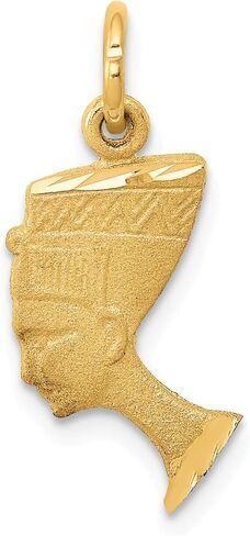 14K GOLD QUEEN NEFERTITI Charm Jewelry Jewelry in Saudi Arabia