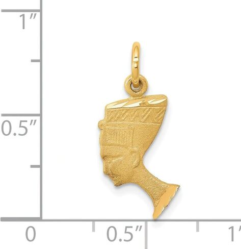 14K GOLD QUEEN NEFERTITI Charm Jewelry Jewelry in Saudi Arabia