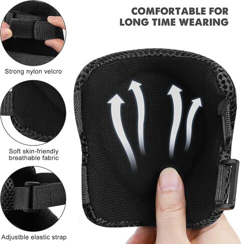SAMIT Knee Pads for Kids 3-8 Years Boys Girls Protective Gear Set Toddler Knee and Elbow Pads with Wrist Guards 6 in 1 Safety Gear Set for Skating Cycling Bike Rollerblading Scooter Roller Skates in Kuwait