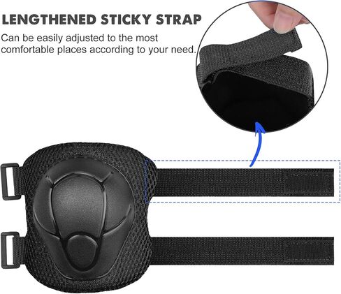 SAMIT Knee Pads for Kids 3-8 Years Boys Girls Protective Gear Set Toddler Knee and Elbow Pads with Wrist Guards 6 in 1 Safety Gear Set for Skating Cycling Bike Rollerblading Scooter Roller Skates in Kuwait