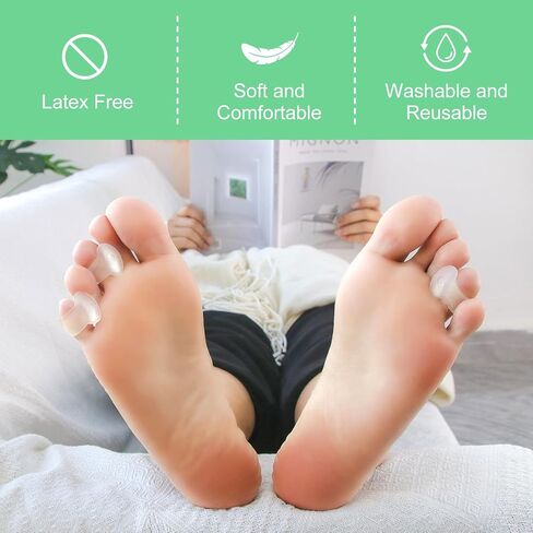 Niupiour Silicone Toe Separator - 14 Pack Gel Toe Spacers for for Women and Men, Toe Corrector for Women and Men, Toe Straightener for Bunions, Overlapping Toe, Hammer Toe, Say Goodbye to Pain in Saudi Arabia