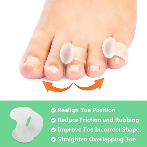 Niupiour Silicone Toe Separator - 14 Pack Gel Toe Spacers for for Women and Men, Toe Corrector for Women and Men, Toe Straightener for Bunions, Overlapping Toe, Hammer Toe, Say Goodbye to Pain in Saudi Arabia