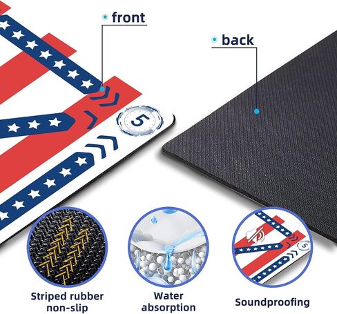 Soccer Training Mat, Soccer Training Equipment Includes Premium Anti-Slip Soccer Socks Improve Agility and Coordination,Anti-Slip Silent Absorption Soccer Footwork Training Mat in Saudi Arabia