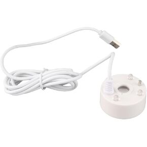 Mist Maker USB مصابيح LED ملونة 5 فولت فولت فاونتير النافورة للبوند صخور صخور خزان الأسماك (أبيض) in Kuwait