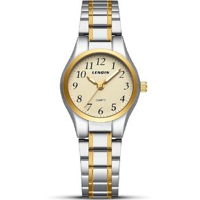 LN LENQIN Watches for Women Easy Read Waterproof Ladies Watches Quartz Wrist Watch with Stainless Steel Band in Kuwait