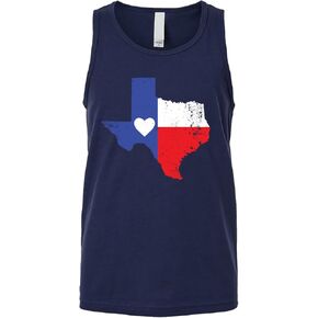 Threadrock Kids Texas State Flag with Heart Youth Tank Top in Saudi Arabia