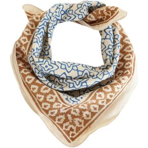 Hand printed Organic 100% Cotton Bandana Scarf, Paisley Design, Light weight Bandana for women Scarf Scarves Large bandana in Saudi Arabia