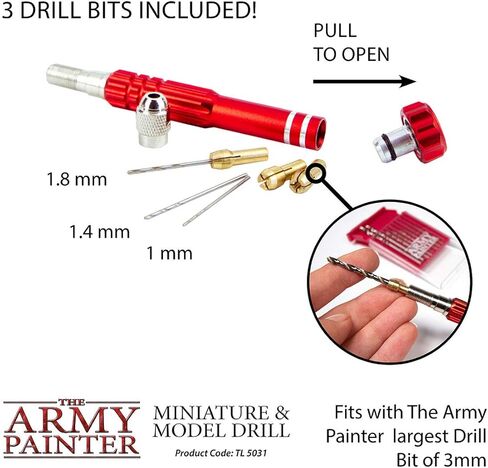 مجموعة لقم مثقاب The Army Painter - 10 لقم ثقب صغيرة للمثقاب اليدوي - مجموعة لقم مثقاب صغيرة من Wargamers للمنمنمات - لقم ثقب صغيرة ملتوية in Saudi Arabia