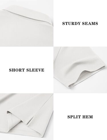 MAGNIVIT Men's Polo Shirt Short Sleeve 3 Button Cotton Pique Casual T-Shirts Moisture Wicking Performance Work Golf Tee in Saudi Arabia