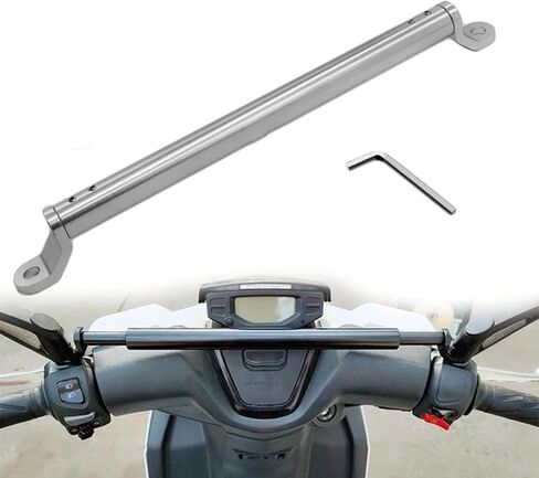Motorcycle Balance Bar Motorcycle Handlebars Aluminum Alloy Motorcycle Cross Bar with Handlebar 22mm in Diameter Adjustable Strength Levers Balance Handlebar Crossbar (Black) in Saudi Arabia