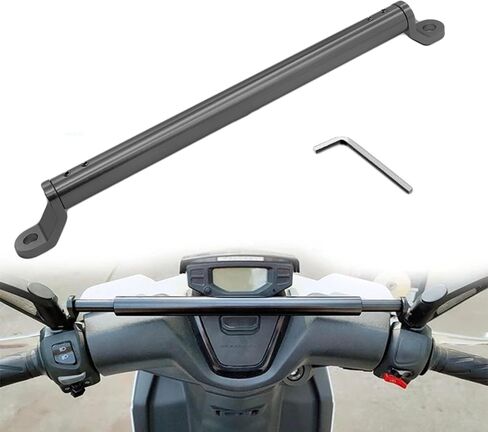 Motorcycle Balance Bar Motorcycle Handlebars Aluminum Alloy Motorcycle Cross Bar with Handlebar 22mm in Diameter Adjustable Strength Levers Balance Handlebar Crossbar (Black) in Saudi Arabia