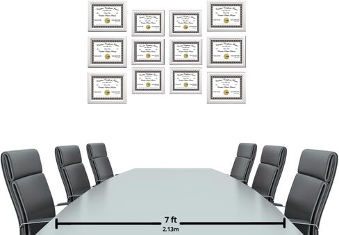 Creative Picture Frames 8.5x11 Diploma Frame Exact - No Mat, Carnegie Stanless Steel Finish Frame, Display Photo or Art with intalled wall hanger in Saudi Arabia