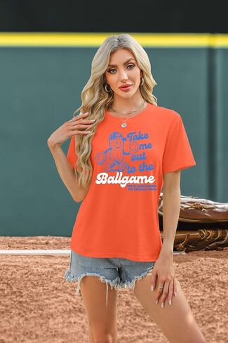 Alltb البيسبول قمصان نساء مضحكة لعبة البيسبول Mom Shirt Ballgame Graphic Tshirt Game Day Fan Tee Tee Short Sleeve Top Top in Kuwait